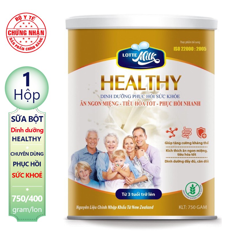 Sữa LotteMilk Healthy - Giúp phục hồi sức khỏe nhanh, tăng cường đề kháng, kích thích ăn ngon miệng. Dành cho người mới ốm dậy, người gầy, người ung thư, chán ăn. Liên hệ tư vấn miễn phí!